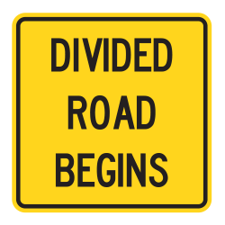 Divided Road Begins / Ends Tab