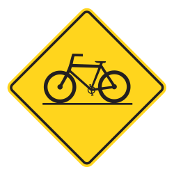 Bicycle Crossing Ahead