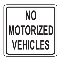 No Motorized Vehicles