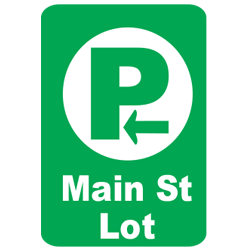 Parking Lot Symbol Signs