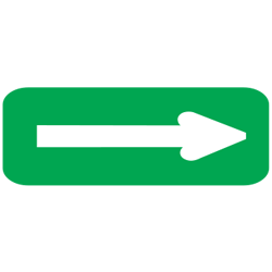 Parking Lot Directional Arrow Tab