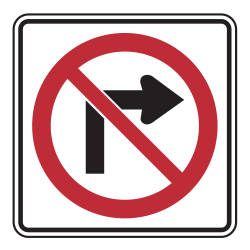 No Right / Left Turn