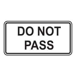 Do Not Pass Tab