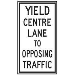 Yield Centre Lane