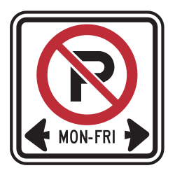 No Parking With Days
