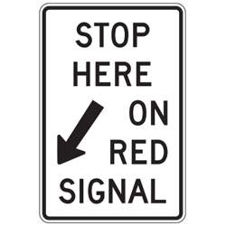 Stop Here On Red Signal