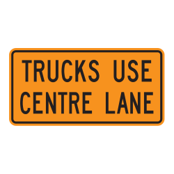 Trucks Use Centre Lane