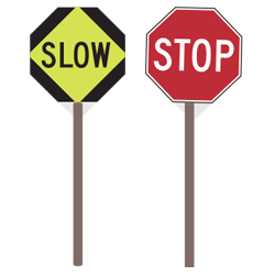 Traffic Control - Stop / Slow