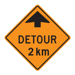 Detour Ahead 2 Km