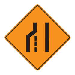 Right / Left Lane Closed Ahead