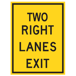 Two Right / Left Lanes Exit