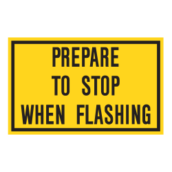 Prepare To Stop When Flashing