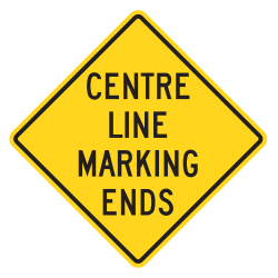 Centre Line Marking Ends