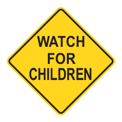 Watch For Children (worded)